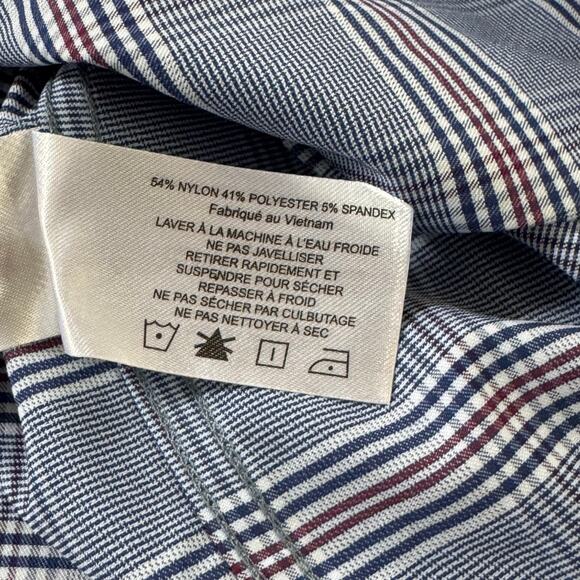 DAVID DONAHUE FUSION PERFORMANCE PLAID BUTTON UP SHIRT IN BLUE NWT MEN'S 16 M/L - Picture 14 of 14